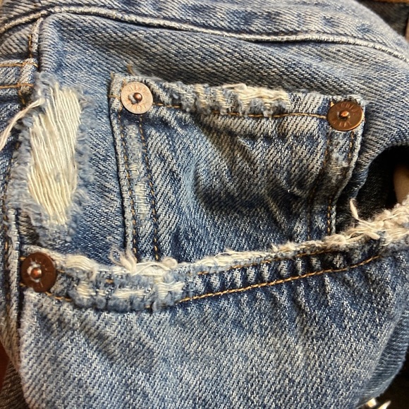 AGOLDE RILEY HIGH RISE STRAIGHT CROP (STRETCH)
IN MOOR Sz 31 - Picture 9 of 9